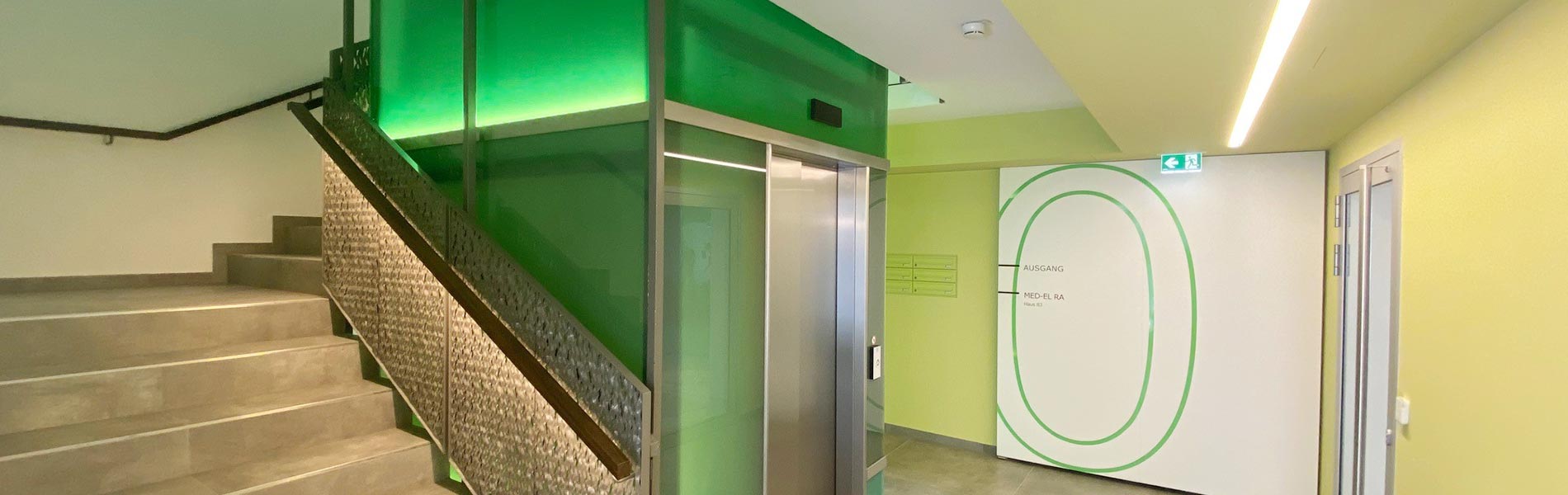 Büroausbau MED-EL in ehemaligem Lagerhaus